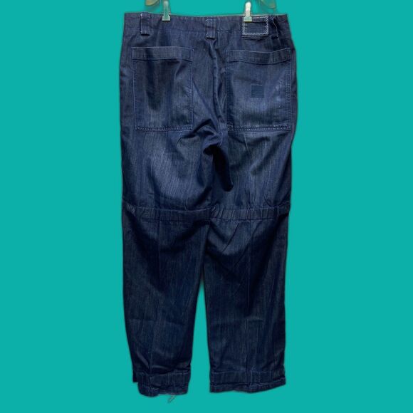 VTG Marithe Francois Girbaud Shuttle Tape Black Jeans Mens 40x34 Jnco Style Y2K - Picture 2 of 8